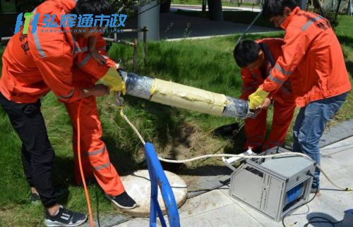 管道修复现场